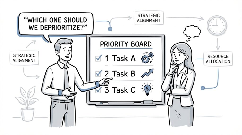 How to Say No at Work Without Damaging Your Career Professional prioritization strategy for managing workload in corporate environments