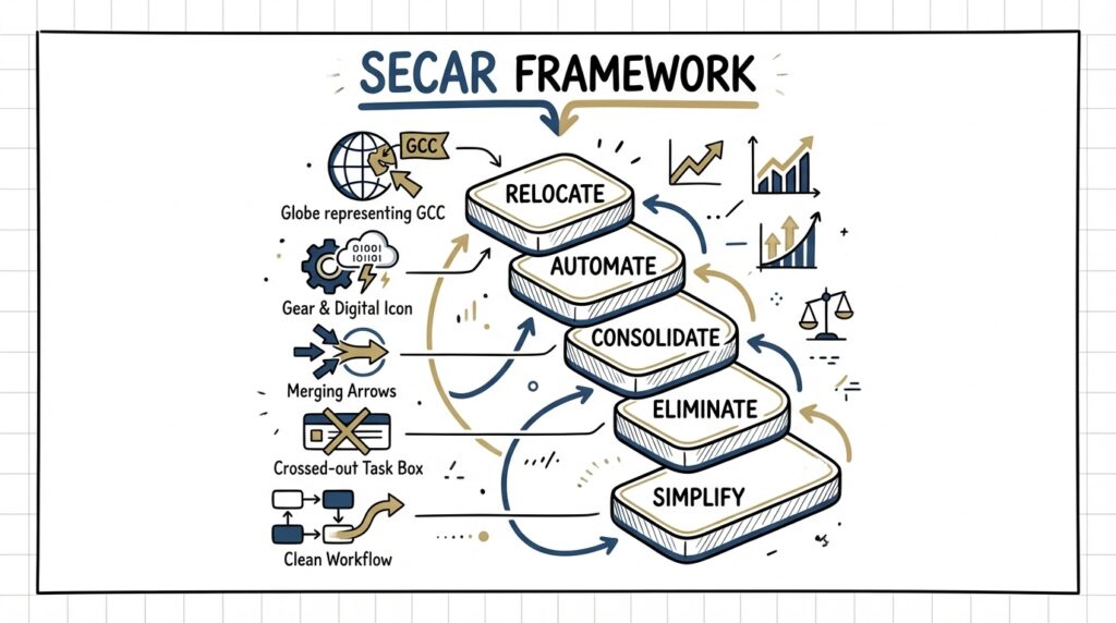 SECAR framework for evaluating outsourcing and operational efficiency