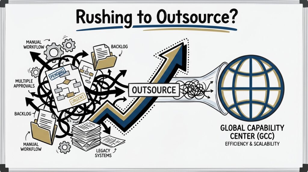 Common mistake of rushing into outsourcing without fixing business processes
